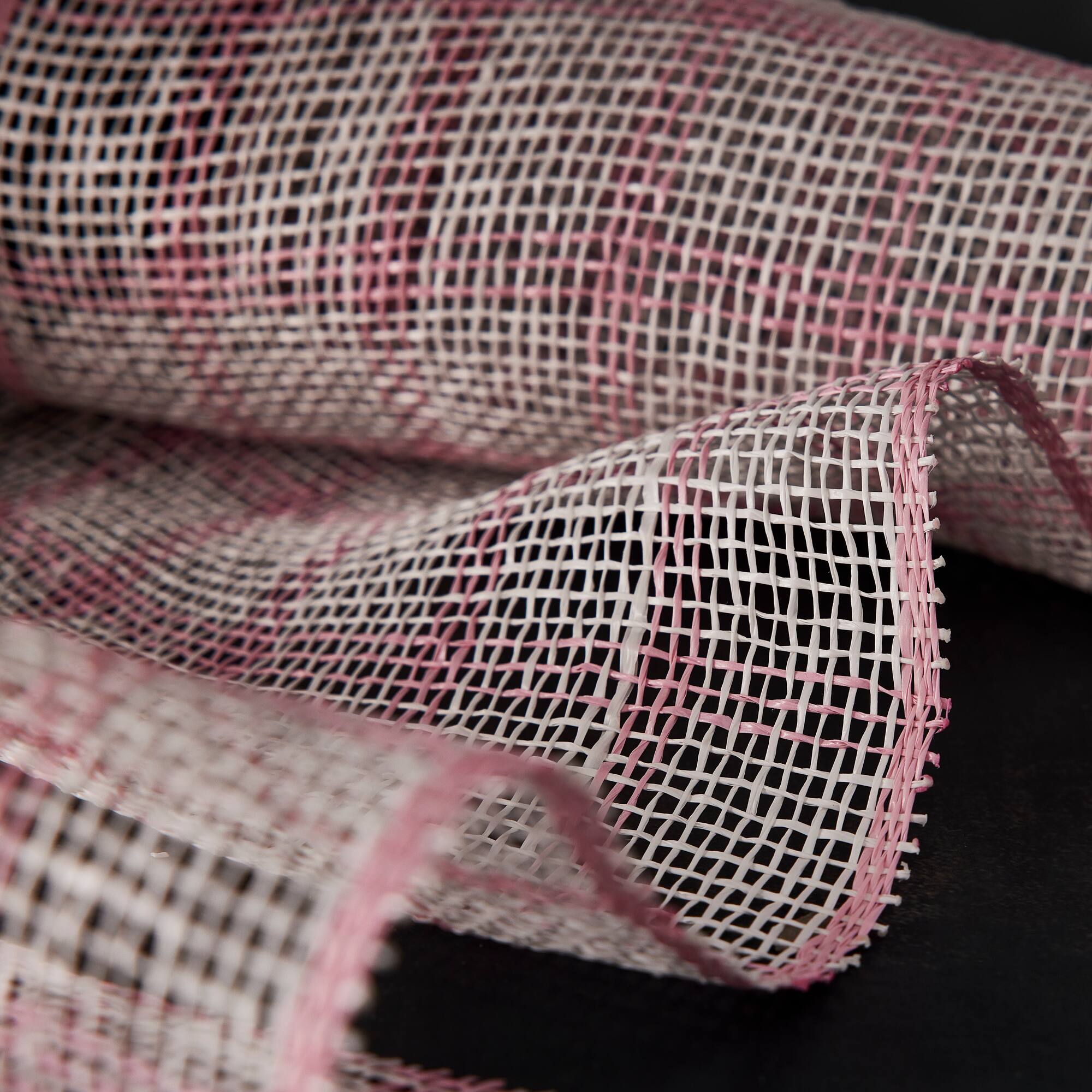10" x 19ft. Pink & White Window Poly Burlap Mesh by Celebrate It™